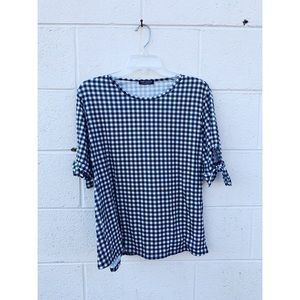 Black & White Checkered Tee